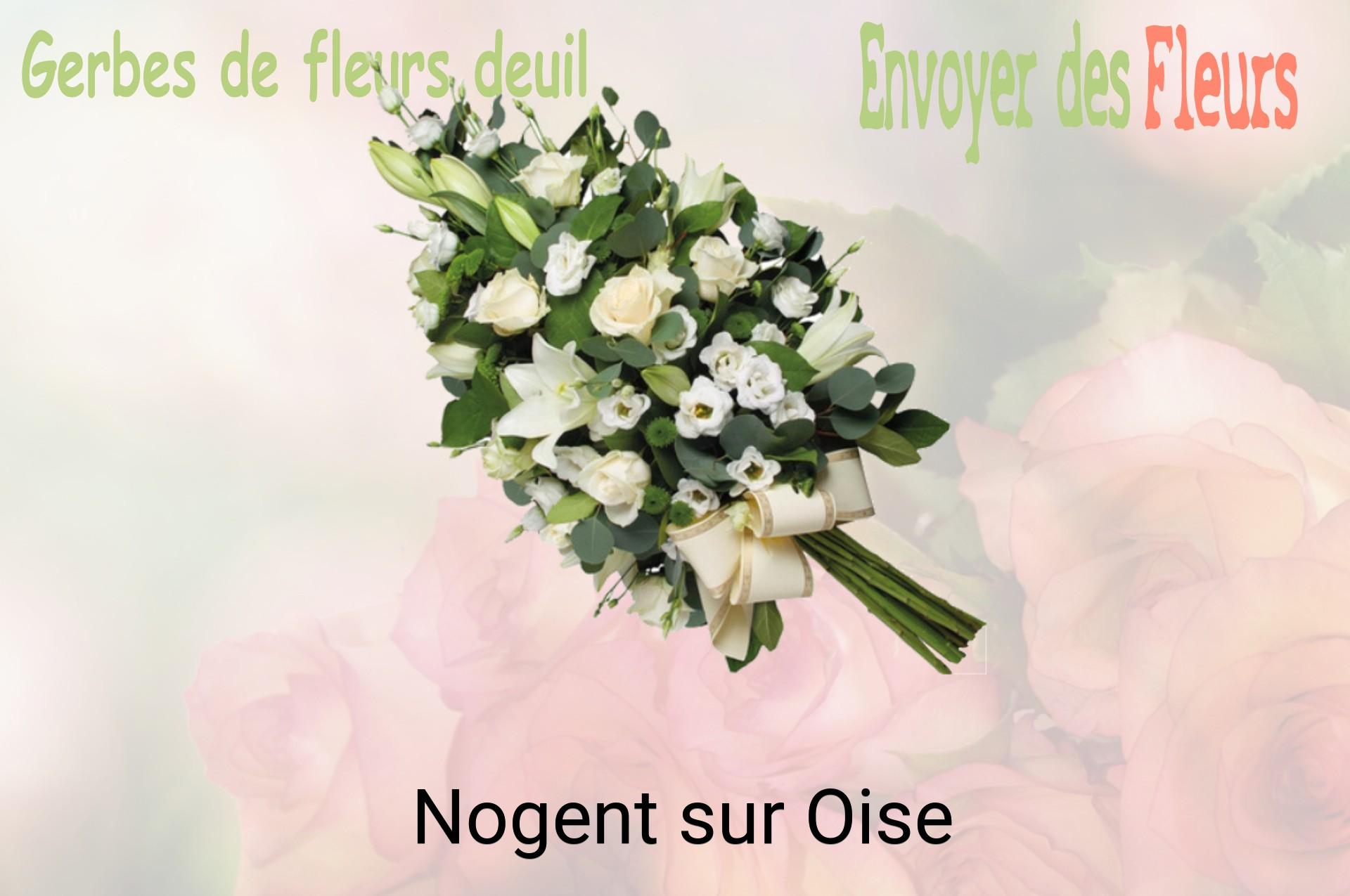 Gerbe de fleurs de deuil livrée à Nogent-sur-Oise